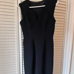 Black Halo Ponte & Mesh Cocktail LBD Dress Size 6
